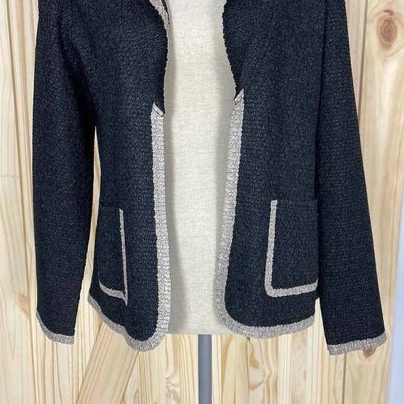 Chico’s Travelers Collection Open Jacket Blazer Small Size 0 Black - Picture 6 of 10
